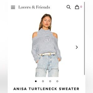 Lovers and Friends Anisa Turtleneck Sweater in Heather Grey XSmall women’s